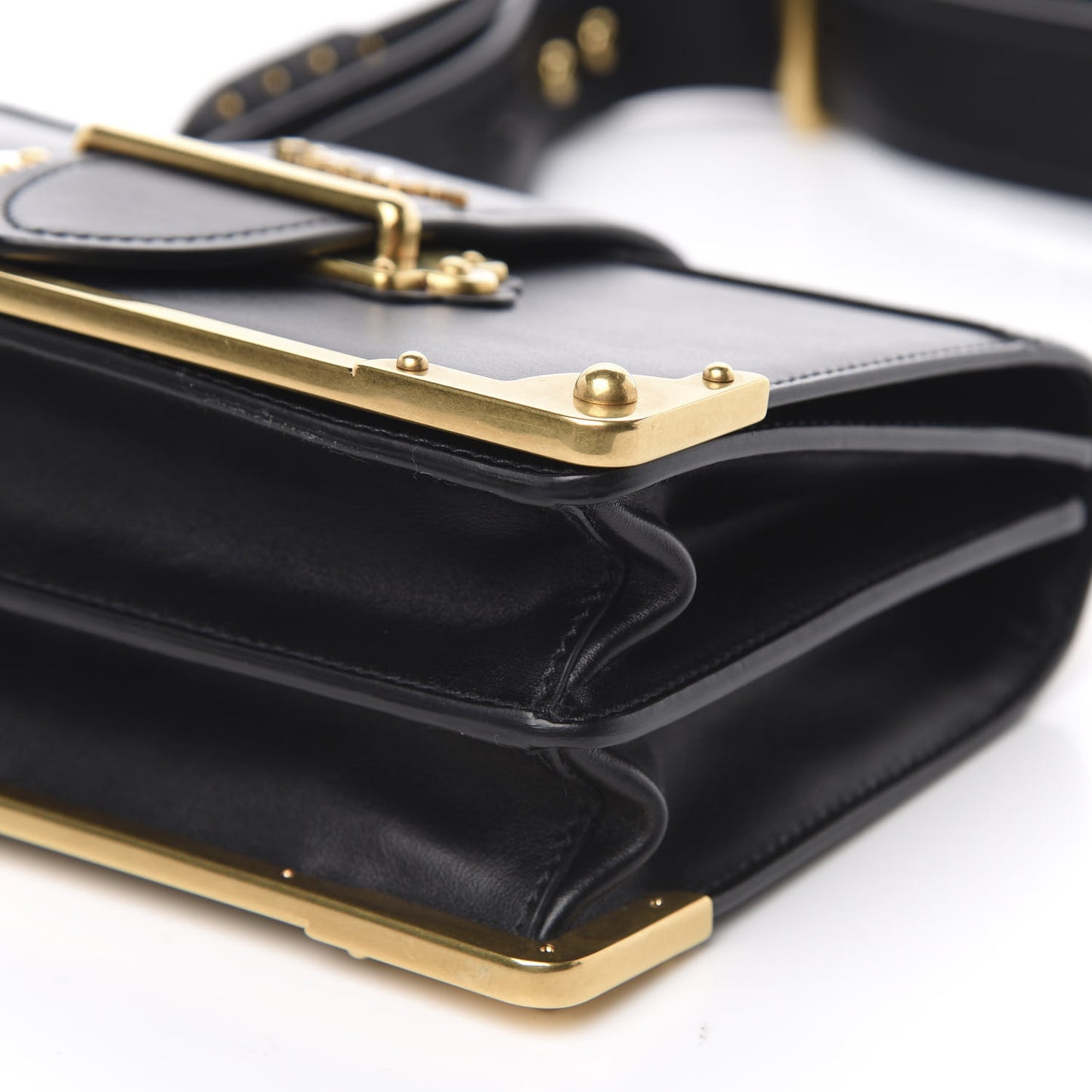 City Calf Saffiano Cahier Bag Black