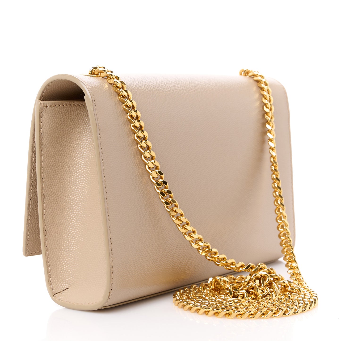 Grain De Poudre Small Monogram Kate Satchel Dark Beige