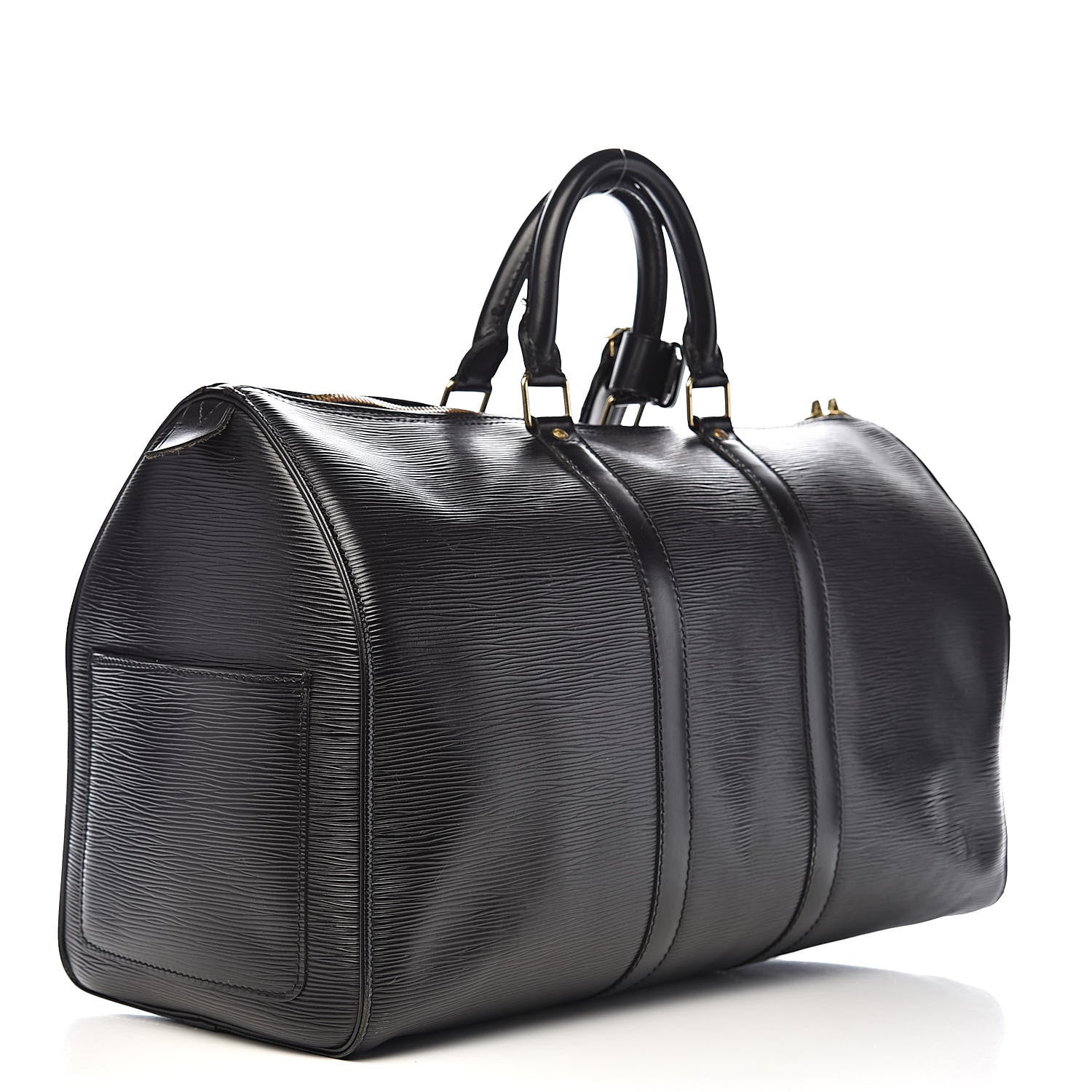 Louis Vuitton Epi Keepall 45 Black 3 of 15