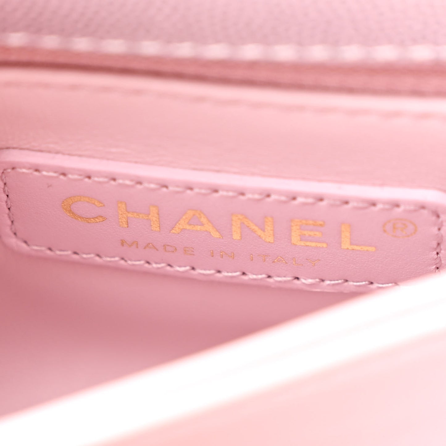 Metallic Caviar Quilted Extra Mini Coco Handle Flap Light Pink