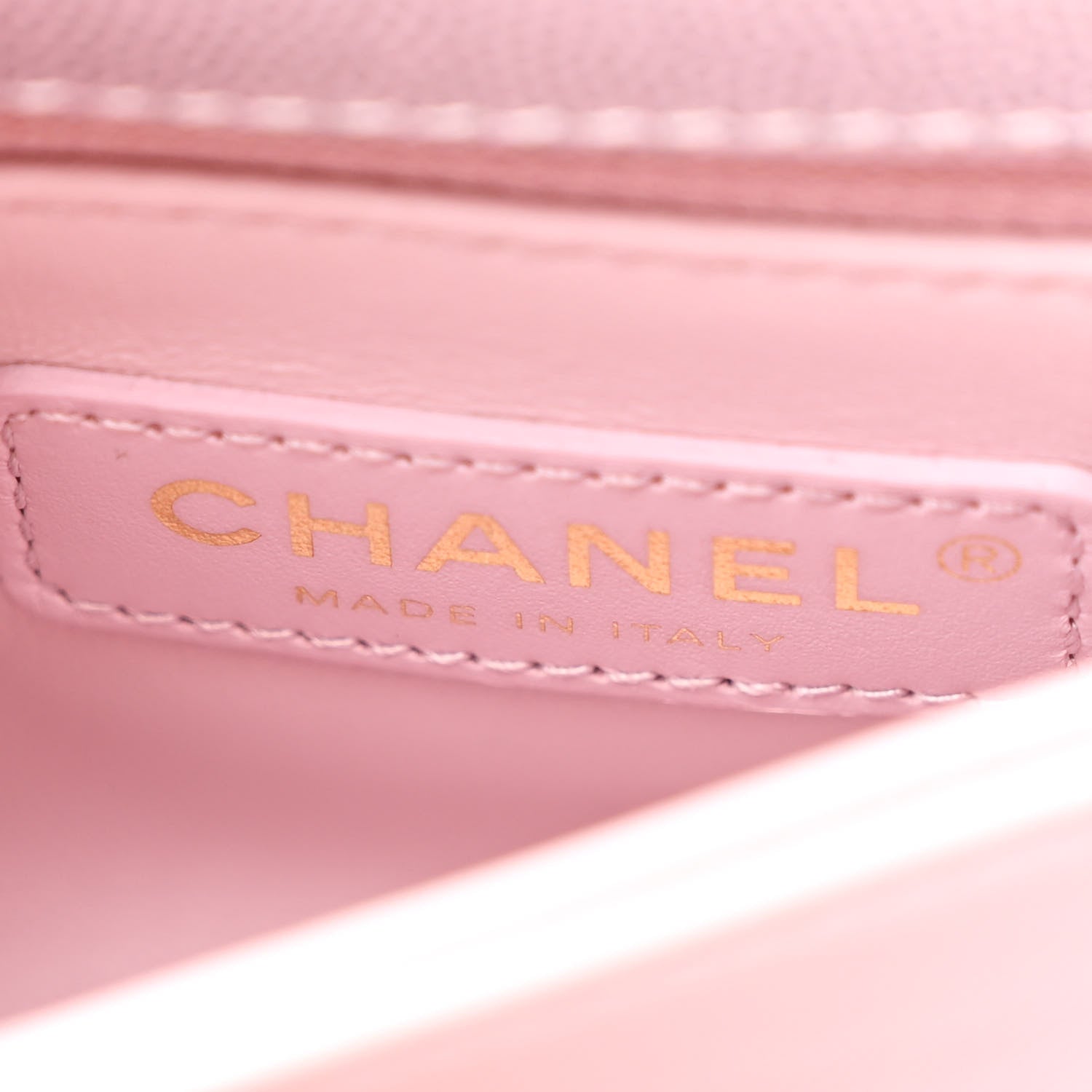 Chanel Metallic Caviar Quilted Extra Mini Coco Handle Flap Light Pink 7 of 12