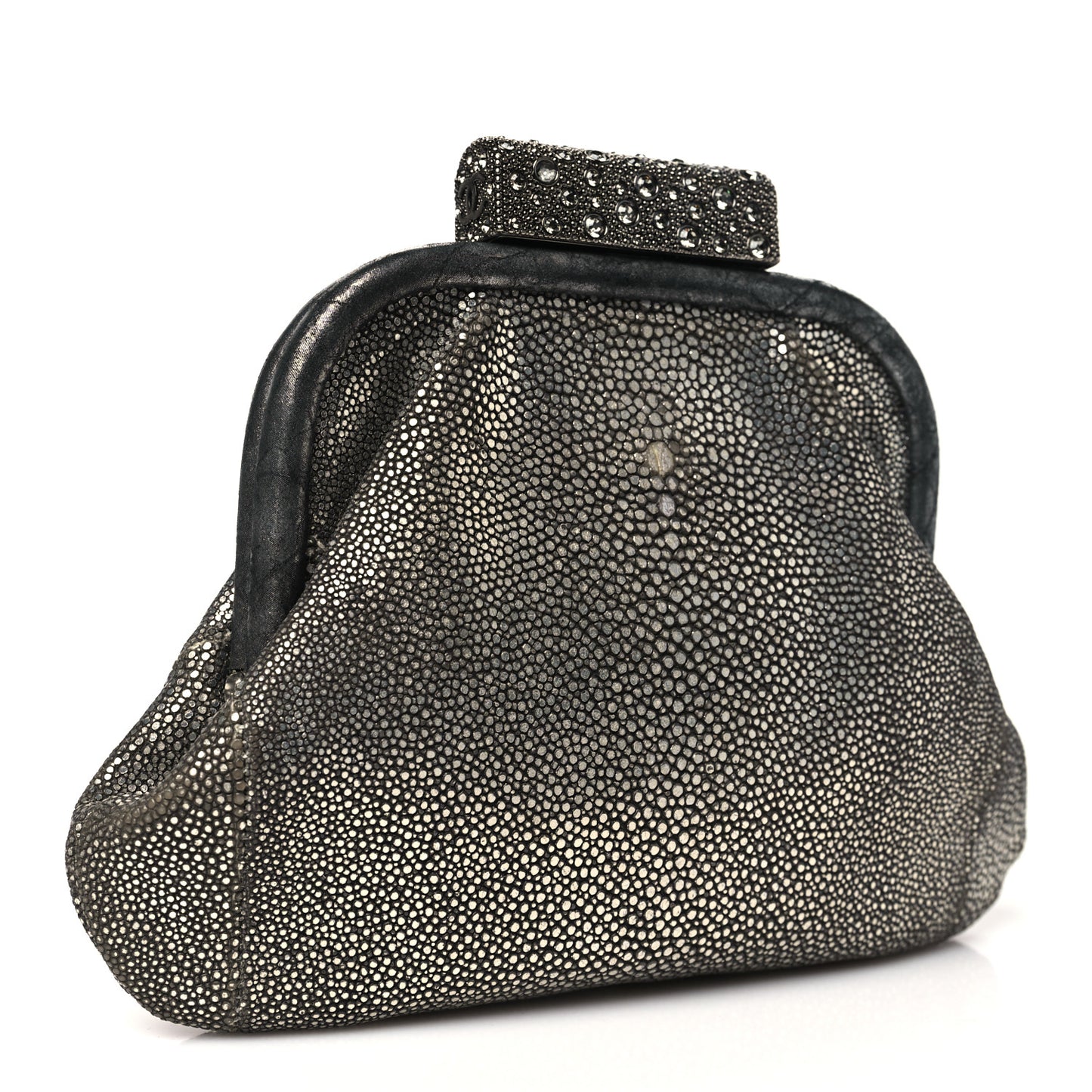 Stingray Degrade Frame Clutch Silver