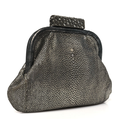 Chanel Stingray Degrade Frame Clutch Silver 3 of 12