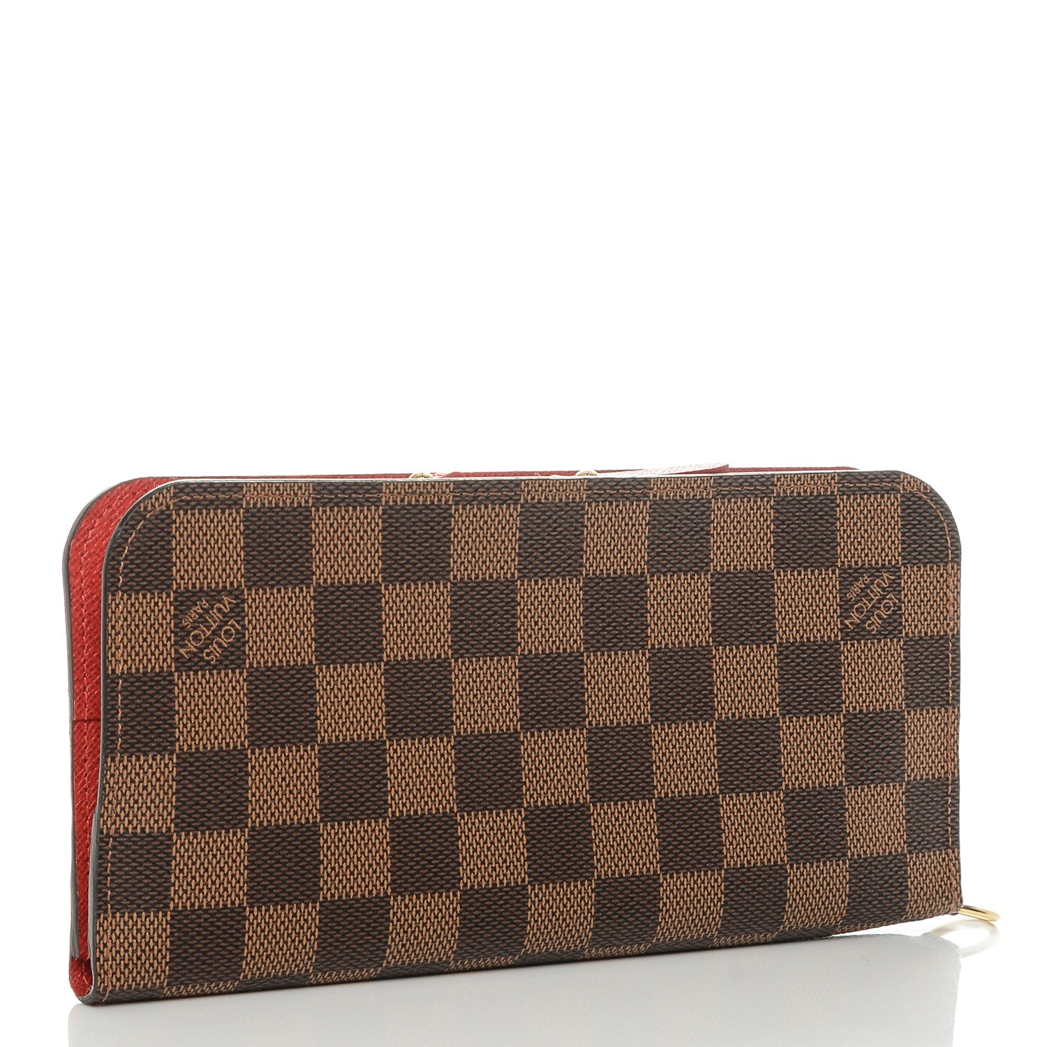 Louis Vuitton Damier Ebene Insolite Wallet Red 3 of 6