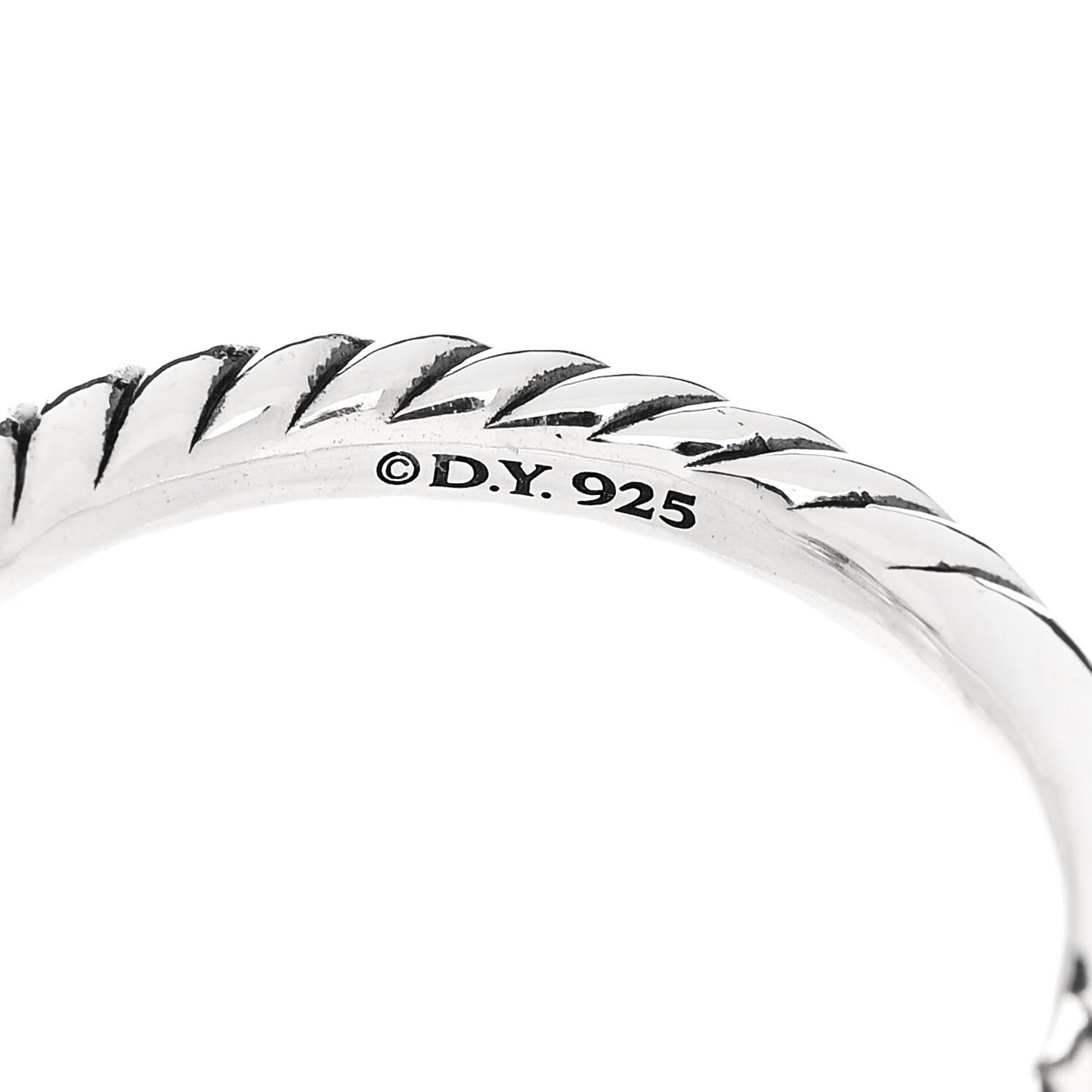 Sterling Silver Diamond Blue Topaz 8mm Chatelaine Ring 50 5.5