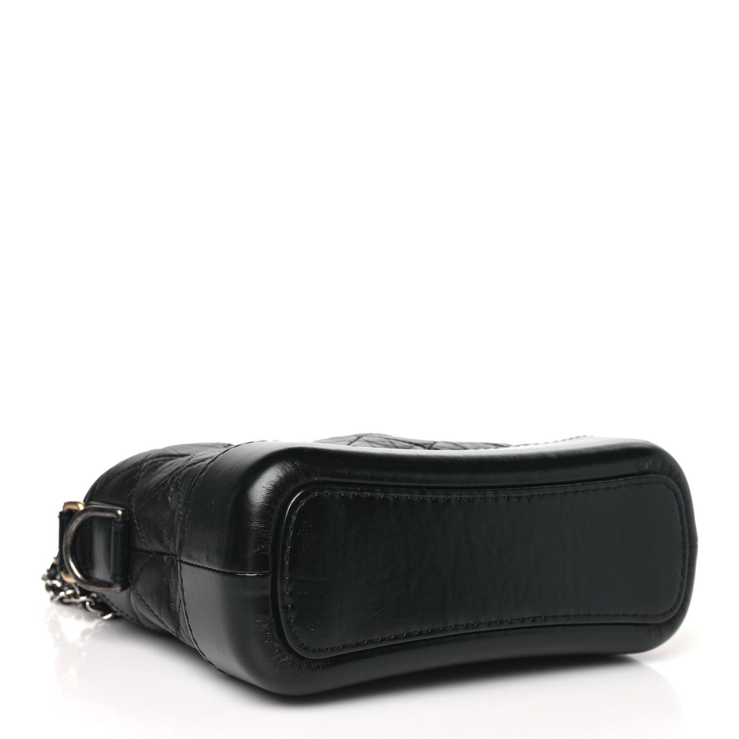 Chanel Aged Calfskin Quilted Small Gabrielle Hobo Black 4 of 10
