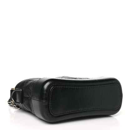 Chanel Aged Calfskin Quilted Small Gabrielle Hobo Black 4 of 10