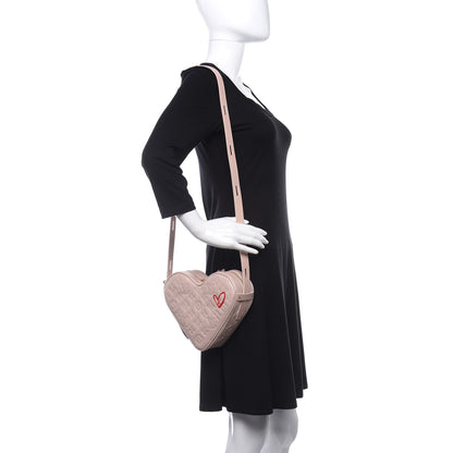 Louis Vuitton Lambskin Embossed Monogram Fall In Love Sac Coeur Light Pink 2 of 8