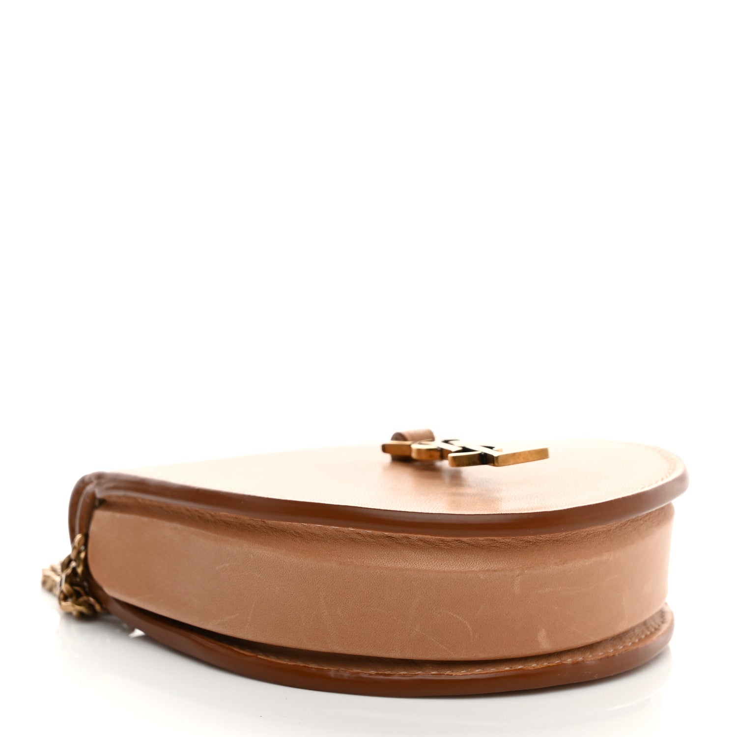 Saint Laurent Calfskin Monogram Baby Kaia Crossbody Bag Vintage Brown 4 of 11