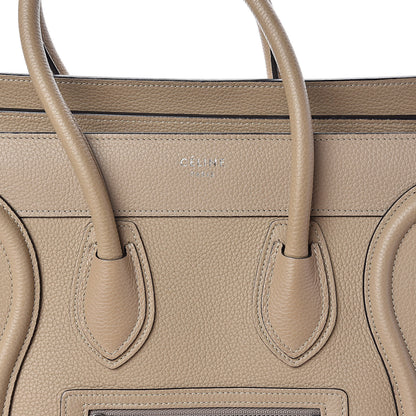 Celine Drummed Calfskin Micro Luggage Dune 9 of 9