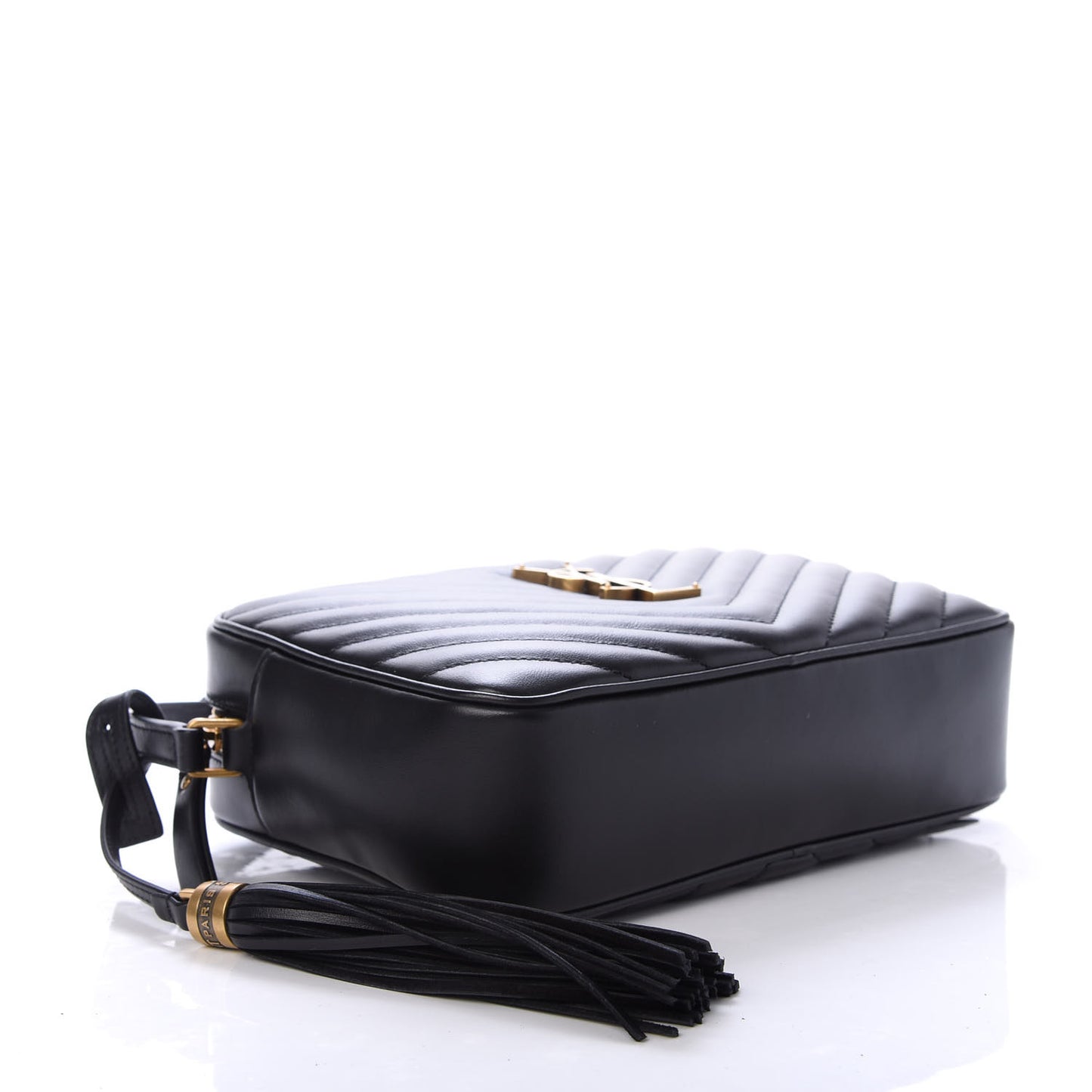 Calfskin Matelasse Monogram Lou Camera Bag Black