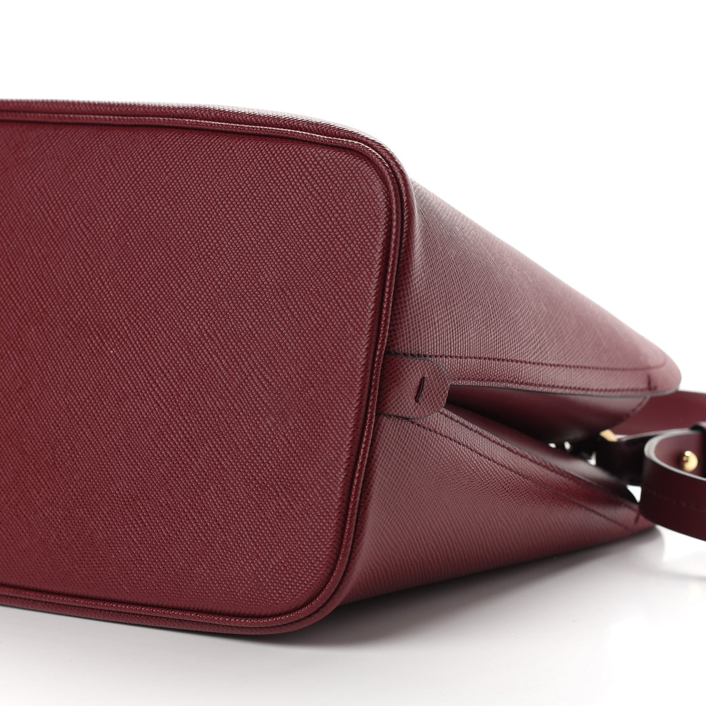 Saffiano Cuir Small Matinee Tote Cherry Black