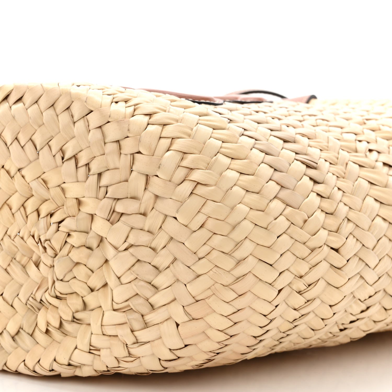 Celine Raffia Calfskin Triomphe Teen Panier Tan 9 of 9
