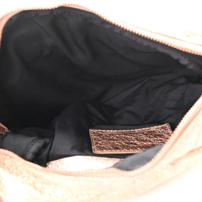 Alexander Wang Crinkled Metallic Goatskin Brenda Chain Rose Gold 7 of 10