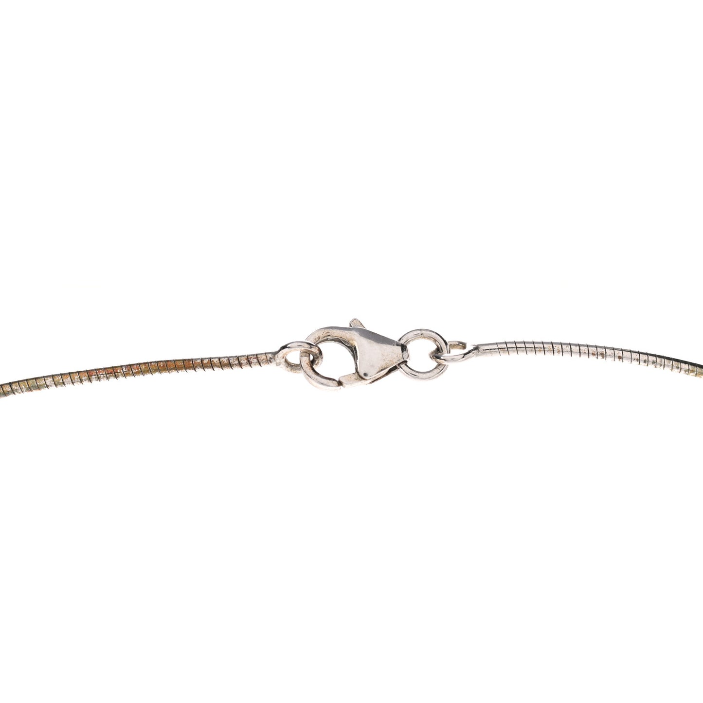 Lacquered Palladium Pop H Necklace Rose Azalee