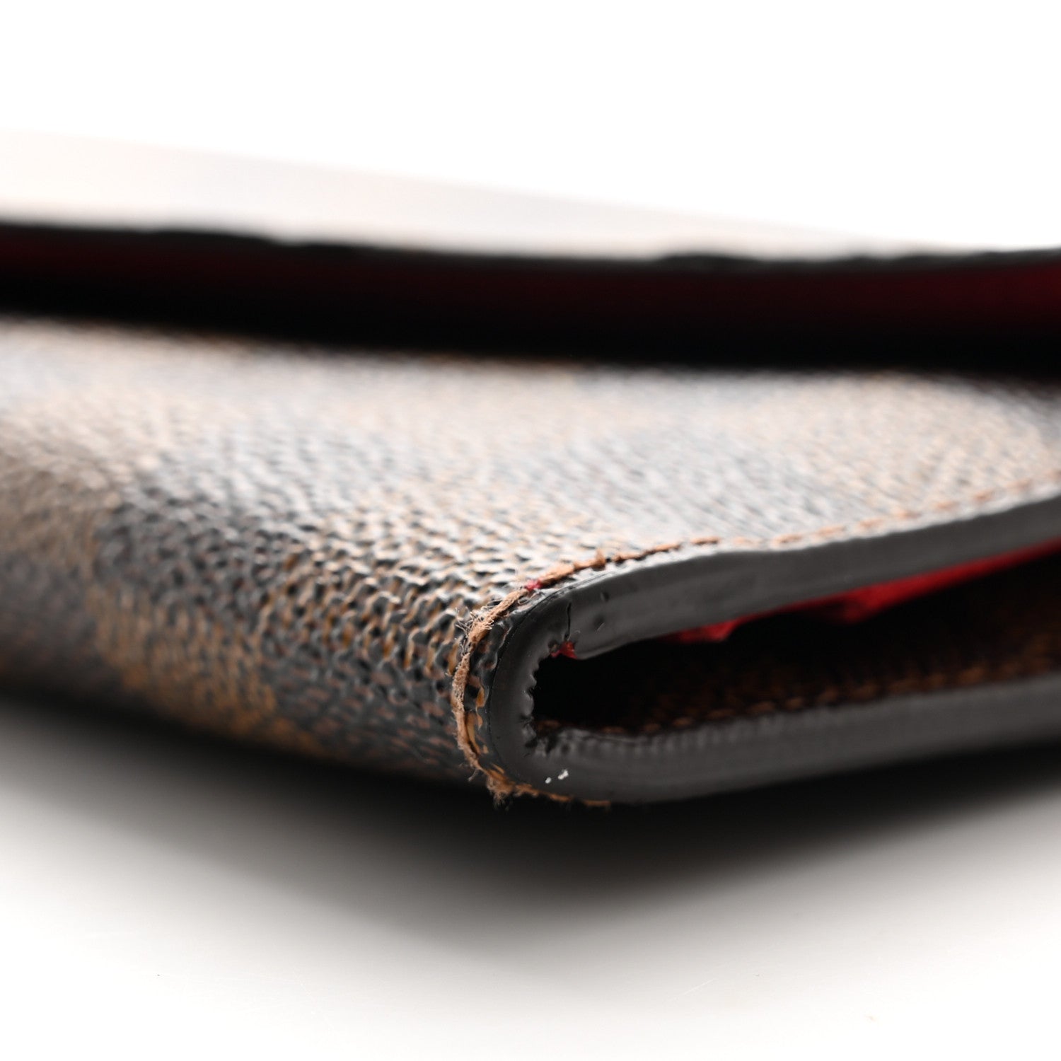 Louis Vuitton Damier Ebene Josephine Wallet Red 9 of 10
