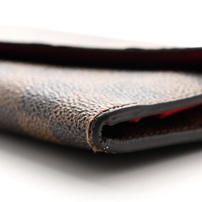 Louis Vuitton Damier Ebene Josephine Wallet Red 9 of 10