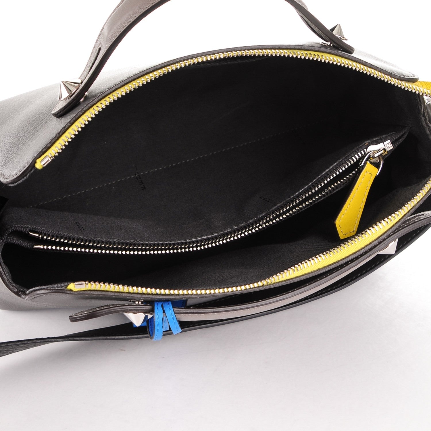 Fendi Vitello Dolce 5 Color Medium By The Way Multicolor Boston Grey 5 of 7