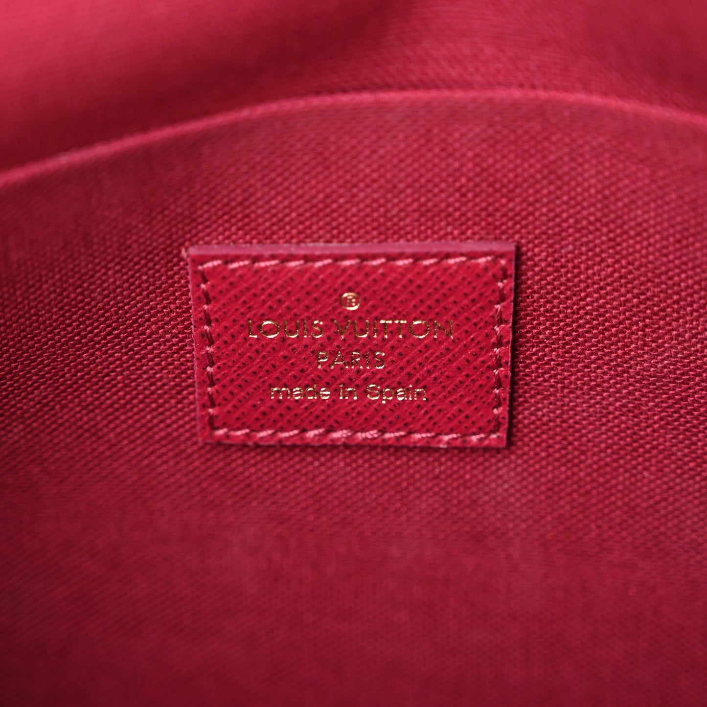 Monogram Pochette Felicie Chain Wallet Fuchsia