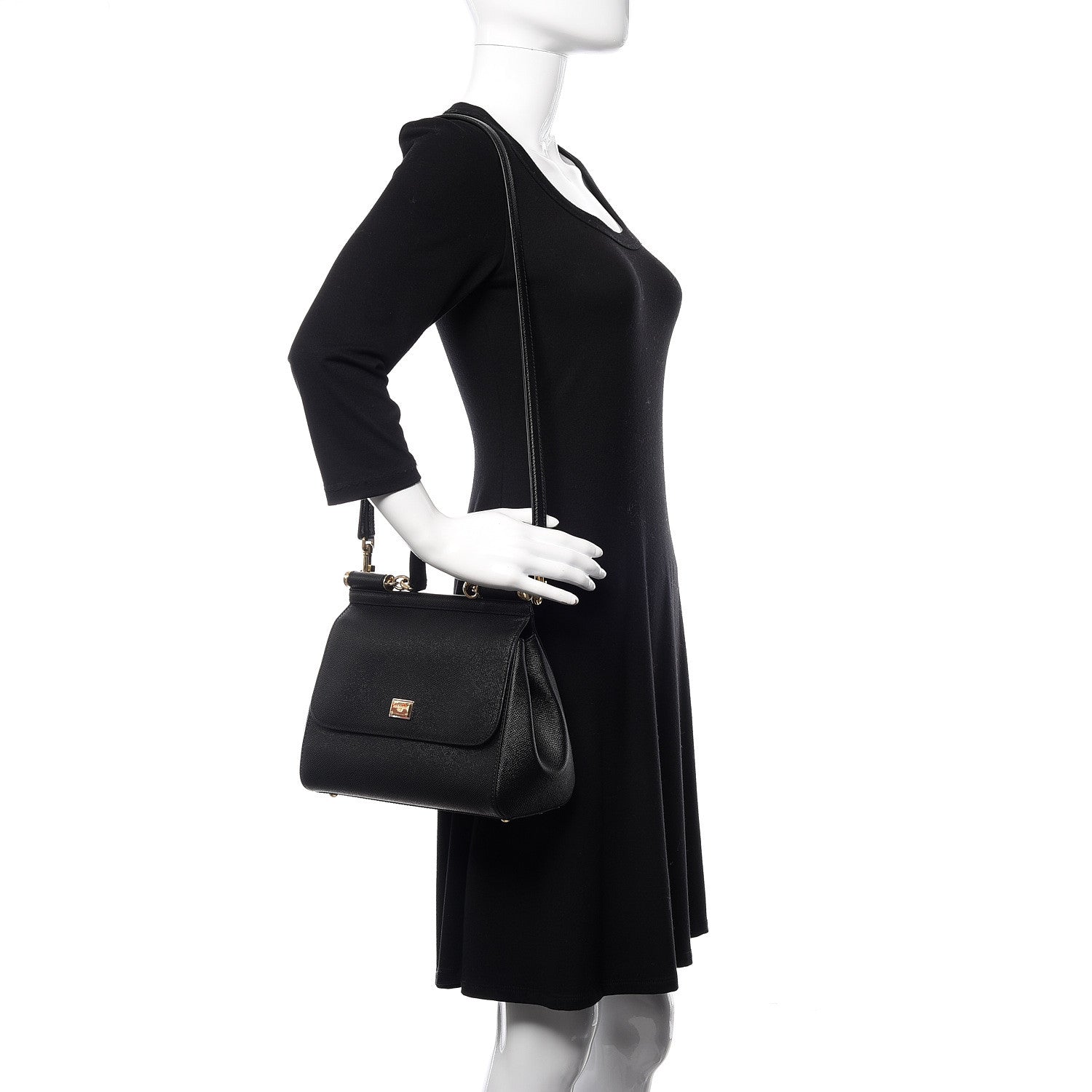 Dolce & Gabbana Dauphine Medium Miss Sicily Satchel Black 2 of 9