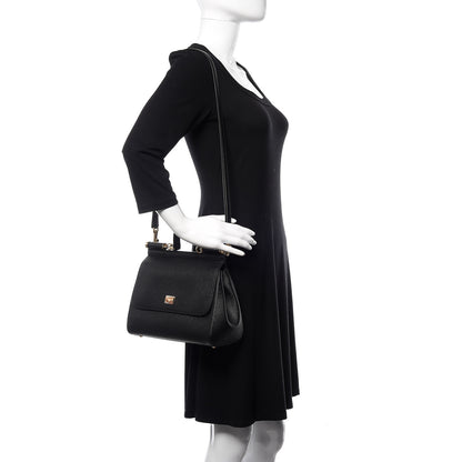 Dolce & Gabbana Dauphine Medium Miss Sicily Satchel Black 2 of 9
