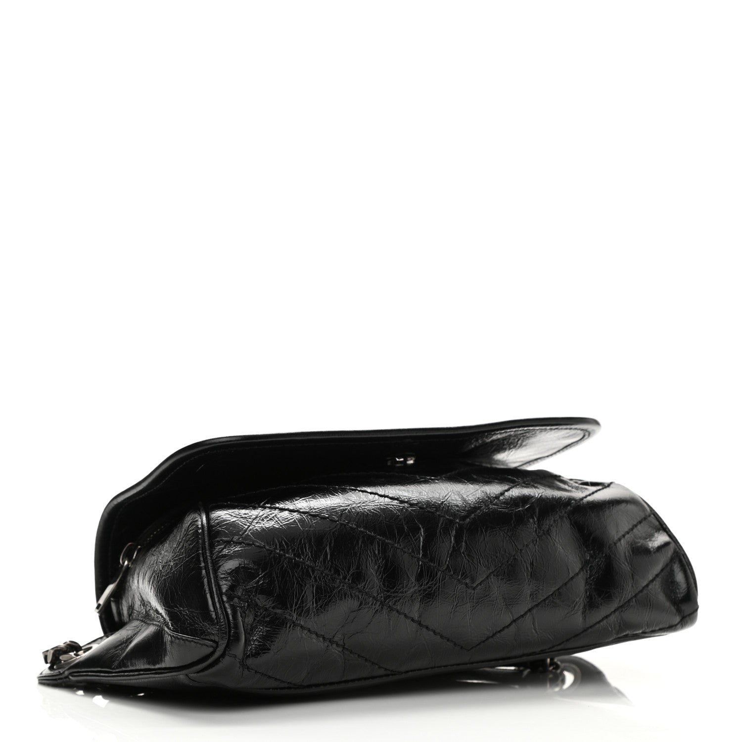Saint Laurent Crinkled Calfskin Matelasse Monogram Niki Body Bag Black 4 of 11
