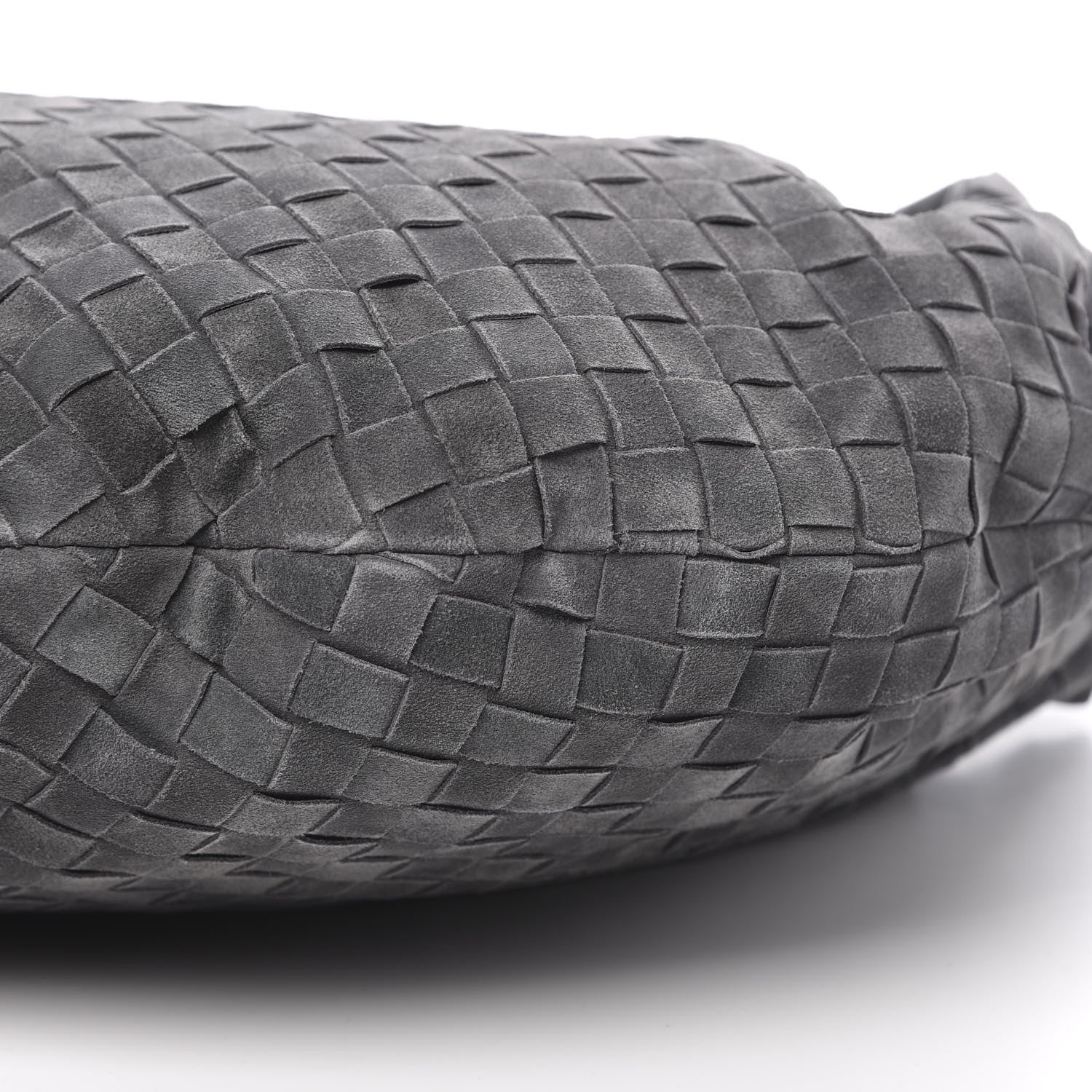 Bottega Veneta Suede Intrecciato Medium Jodie Light Graphite 10 of 11