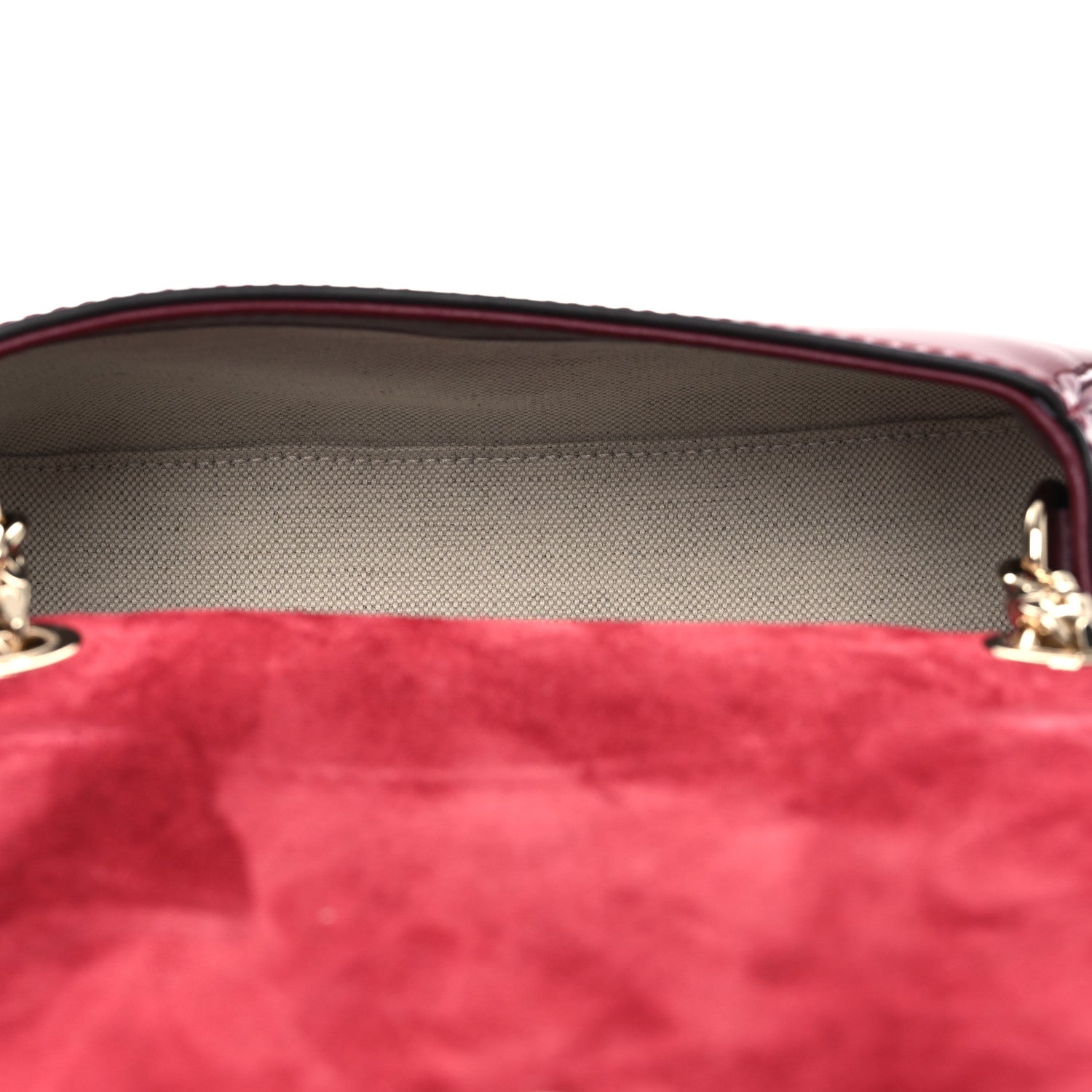 Gucci Patent Blondie Small Shoulder Bag Rosso Ancora 5 of 10