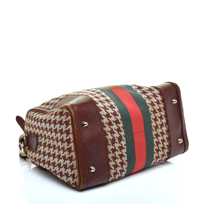 Gucci Fabric Pied De Poule Medium Seventies Web Boston Brown 4 of 10