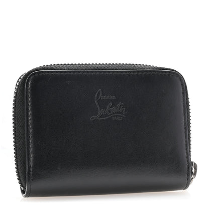 Christian Louboutin Calfskin Spiked Panettone Coin Purse Black 3 of 11