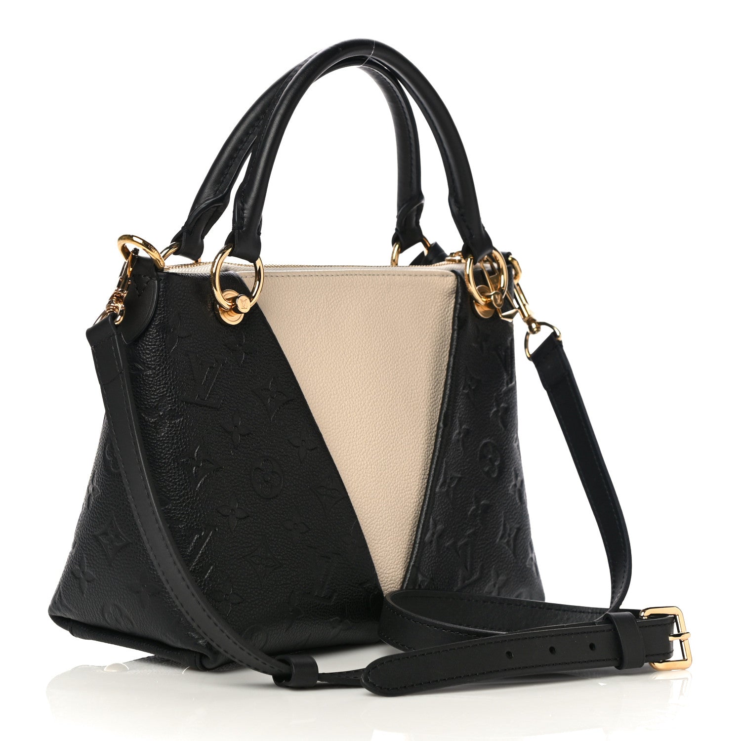 Louis Vuitton Empreinte V Tote BB Black Creme 3 of 12