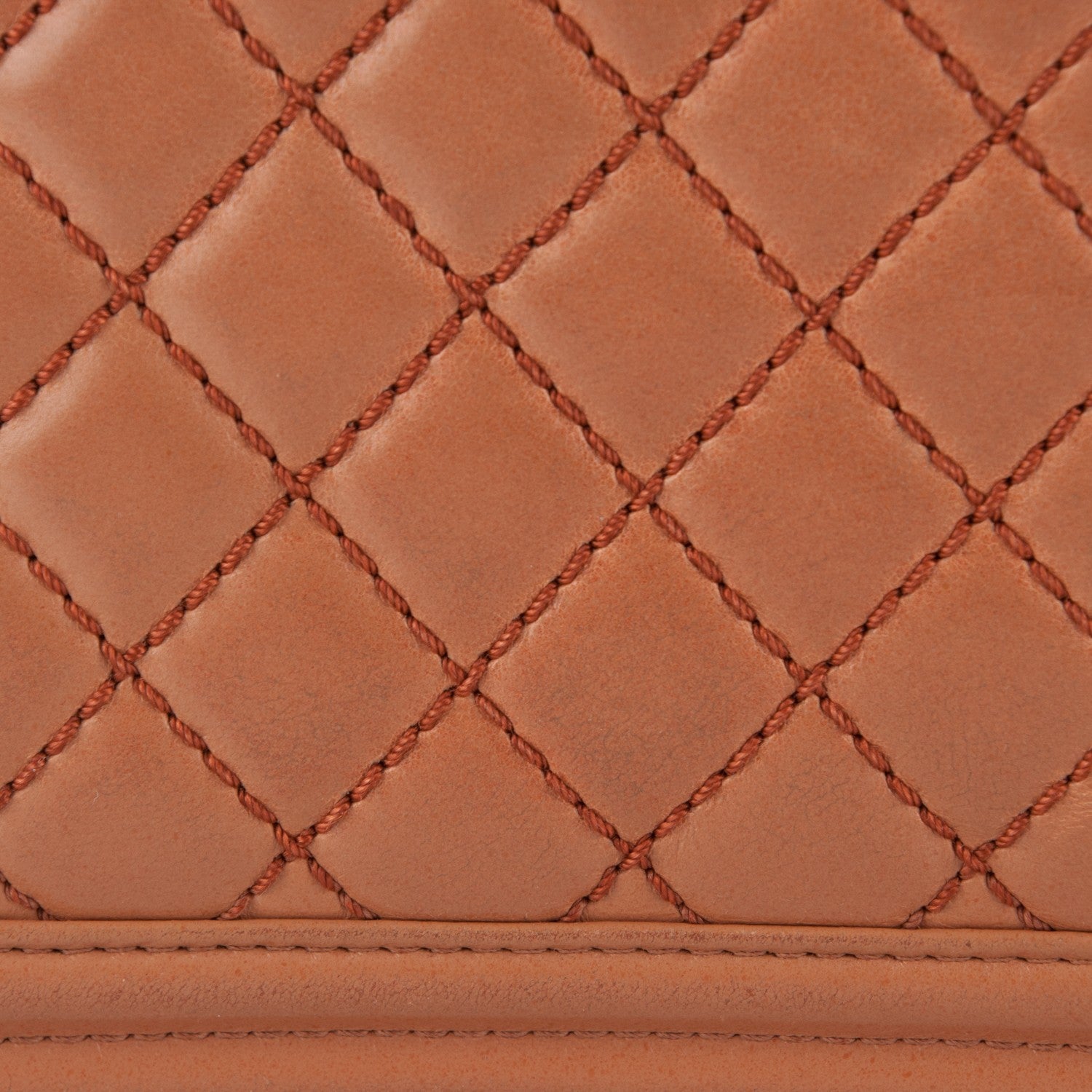 Chanel Calfskin Quilted Large Boy Flap Dark Beige 13 of 14