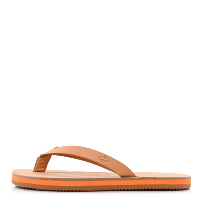 Hermes Calfskin Summer Thong Sandals 35 Naturel 1 of 11