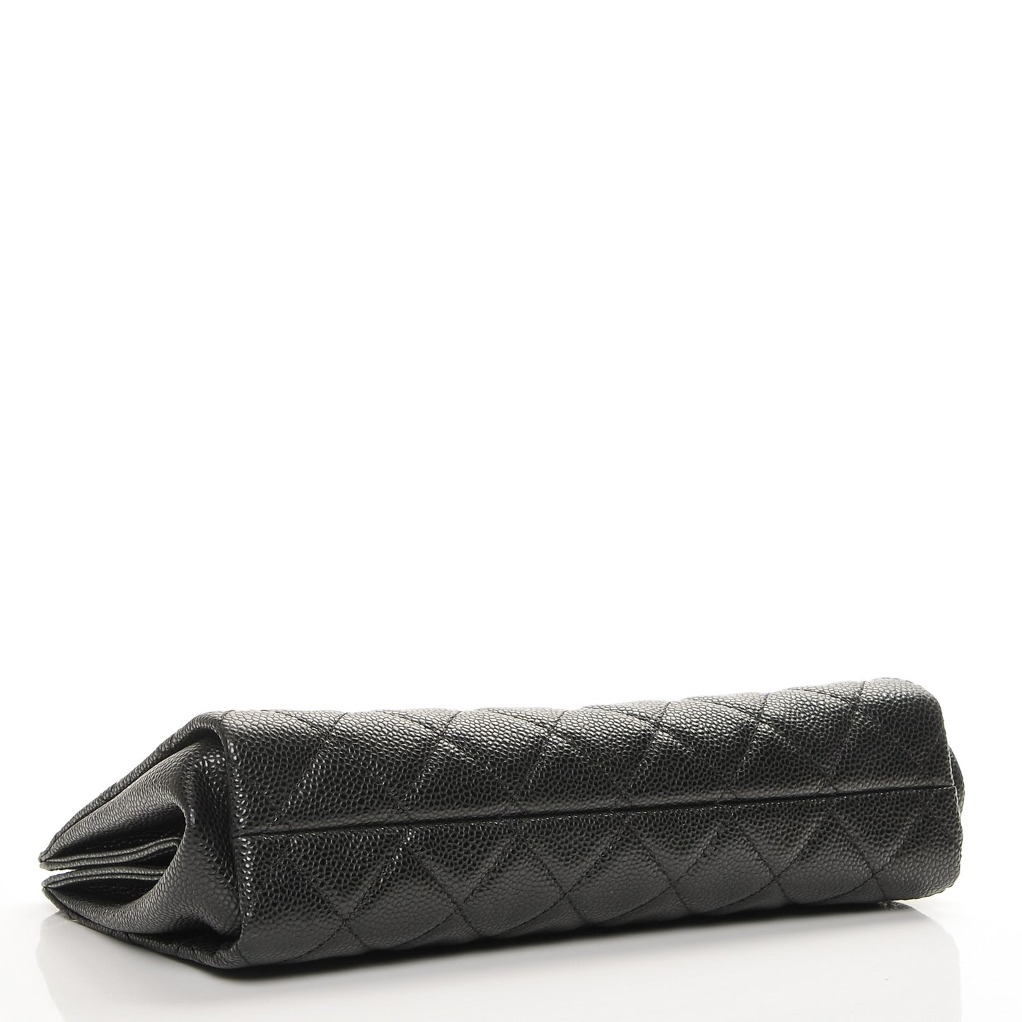Caviar Quilted CC Large Clutch Black