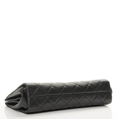 Chanel Caviar Quilted CC Large Clutch Black 4 of 7