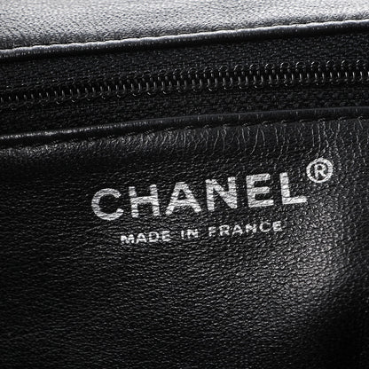 Chanel Calfskin Diagonal Ligne Tote Black 8 of 15