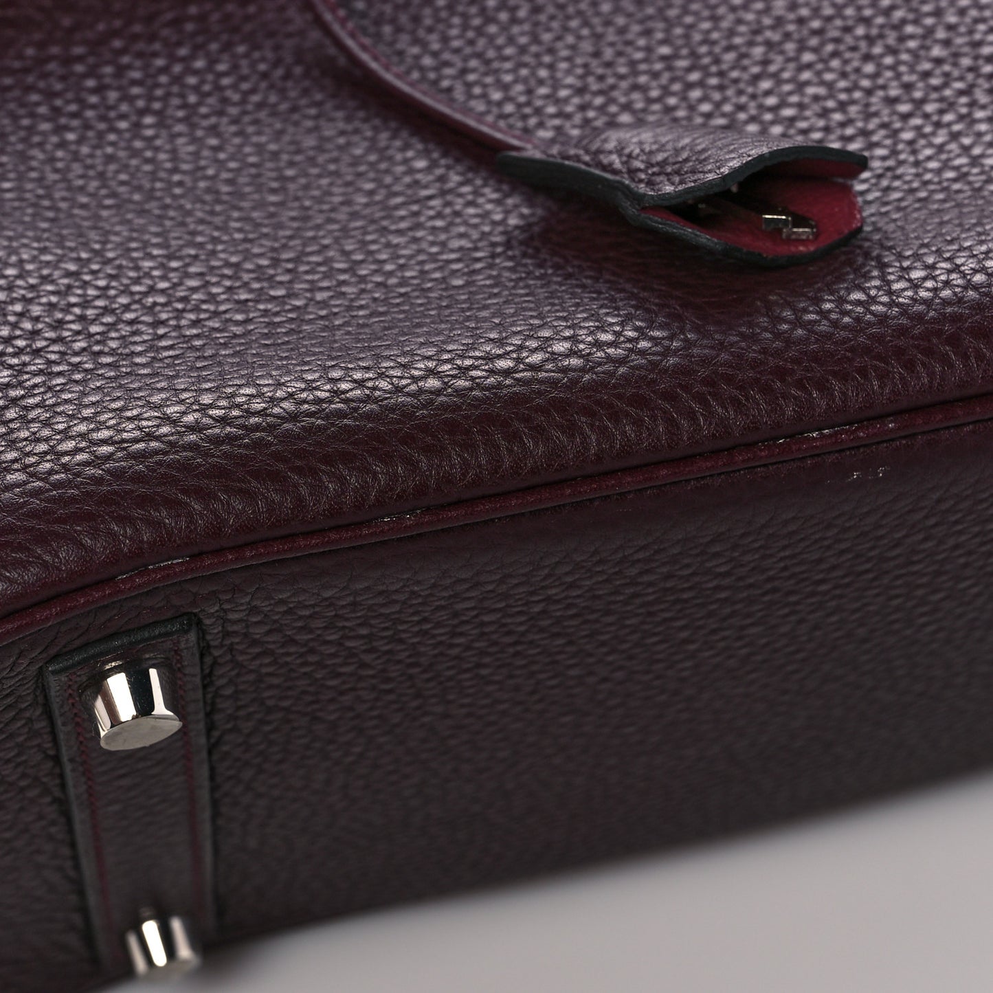 Togo Horseshoe Birkin 30 Bordeaux Bois de Rose