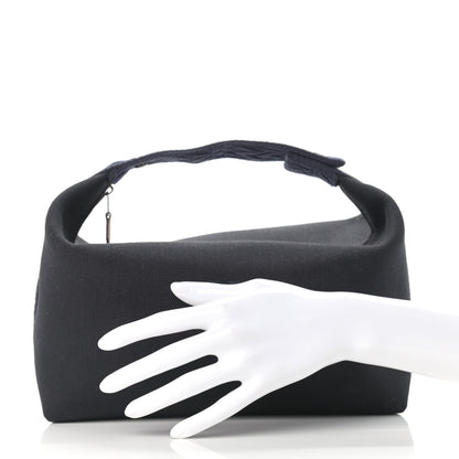 Hermes Canvas Large Bride-A-Brac Pouch Bleu Nuit 2 of 7