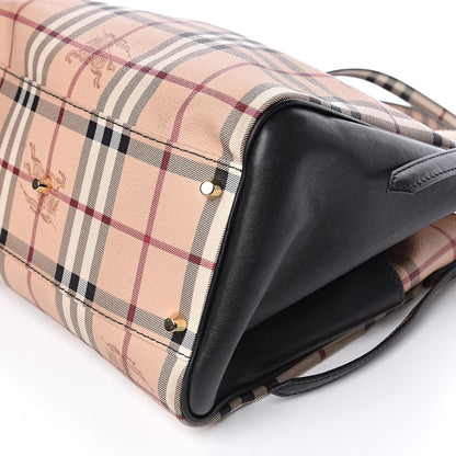 Burberry Haymarket Check Small Canterbury Tote Black 10 of 10