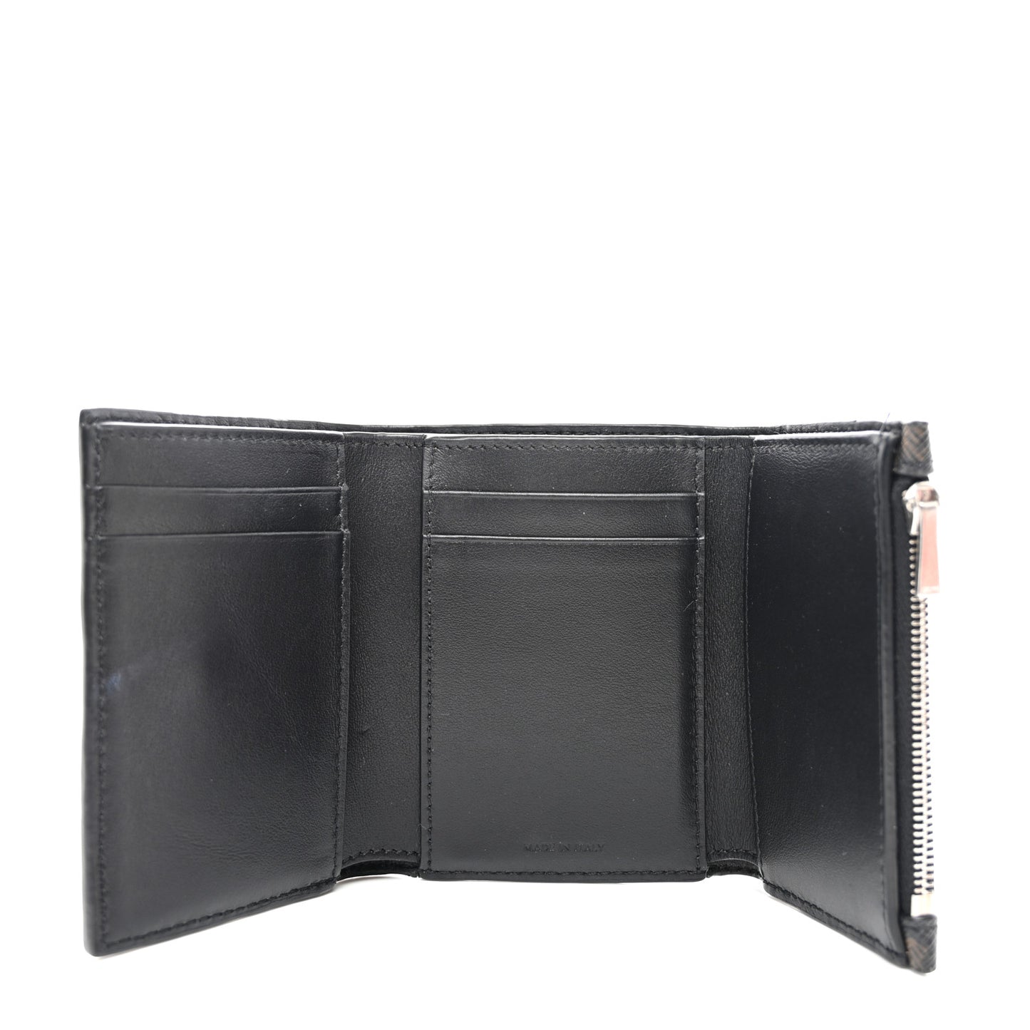Canvas Triomphe Medium Strap Wallet Black