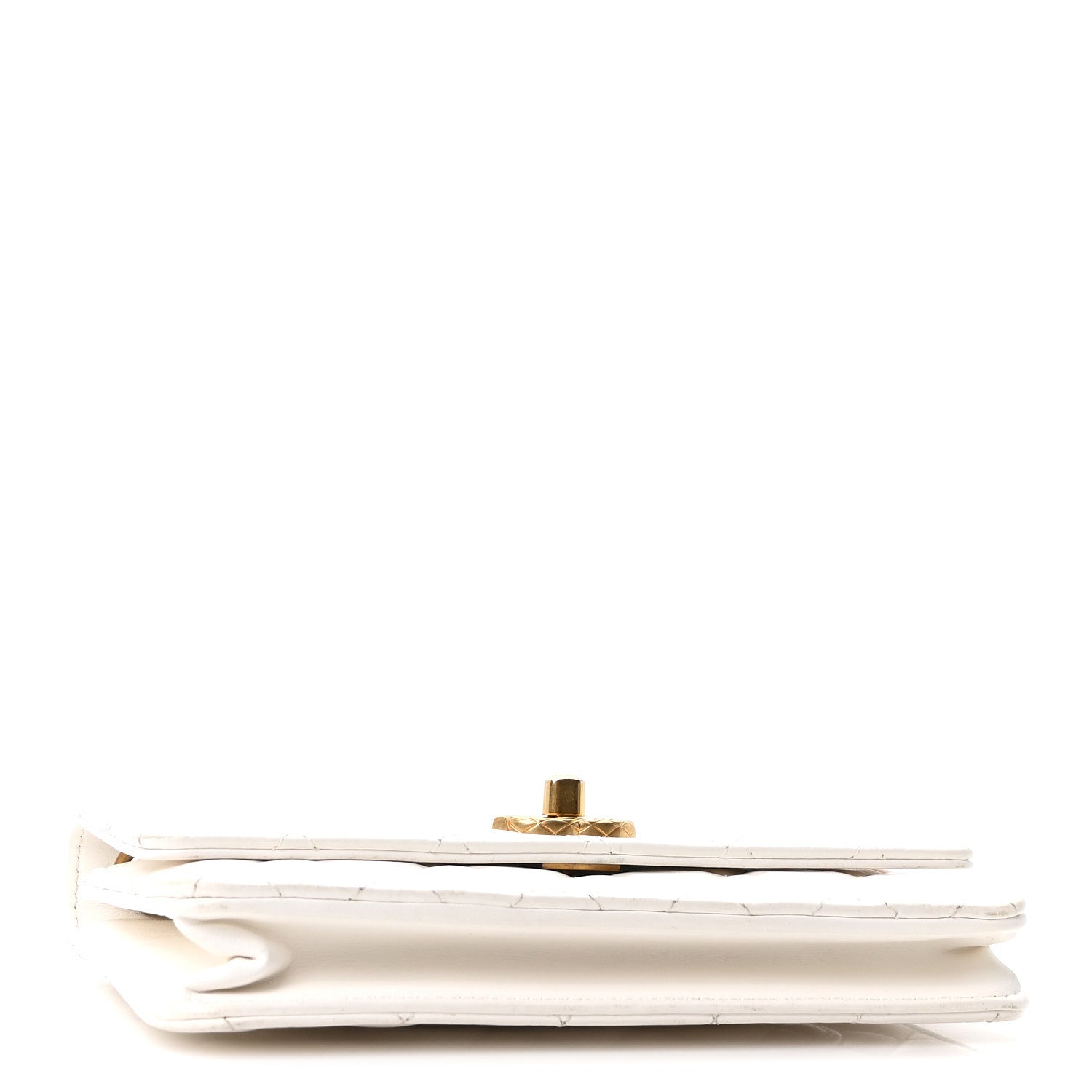 Chanel Lambskin Quilted Pillow Crush Wallet On Chain WOC White 4 of 11