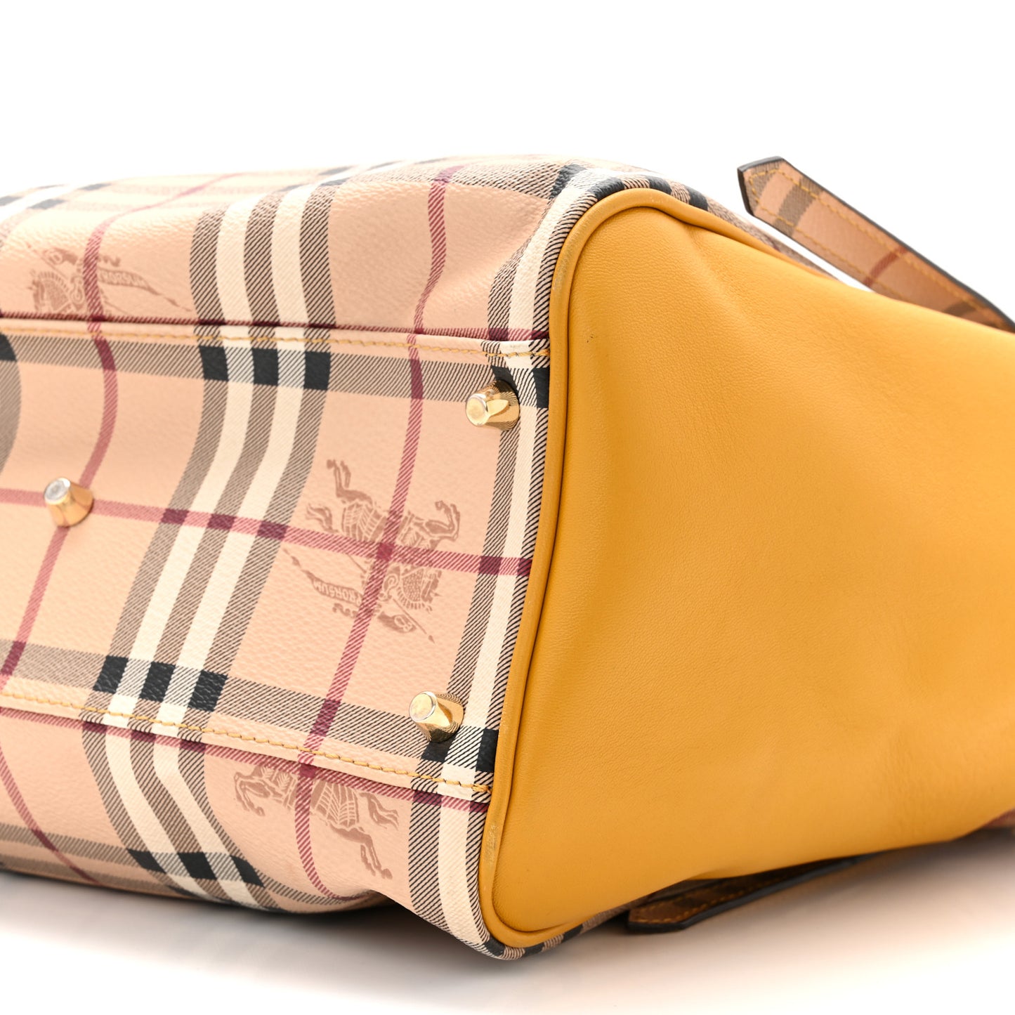 Haymarket Check Small Canterbury Tote Gold Freesia