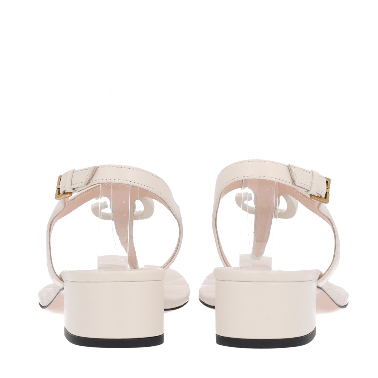Gucci Nappa Matelasse Double G 35mm Thong Sandals 38 Mystic White 6 of 10