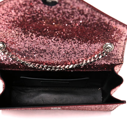 Saint Laurent Glitter Monogram Galactica Satchel Pink 5 of 19