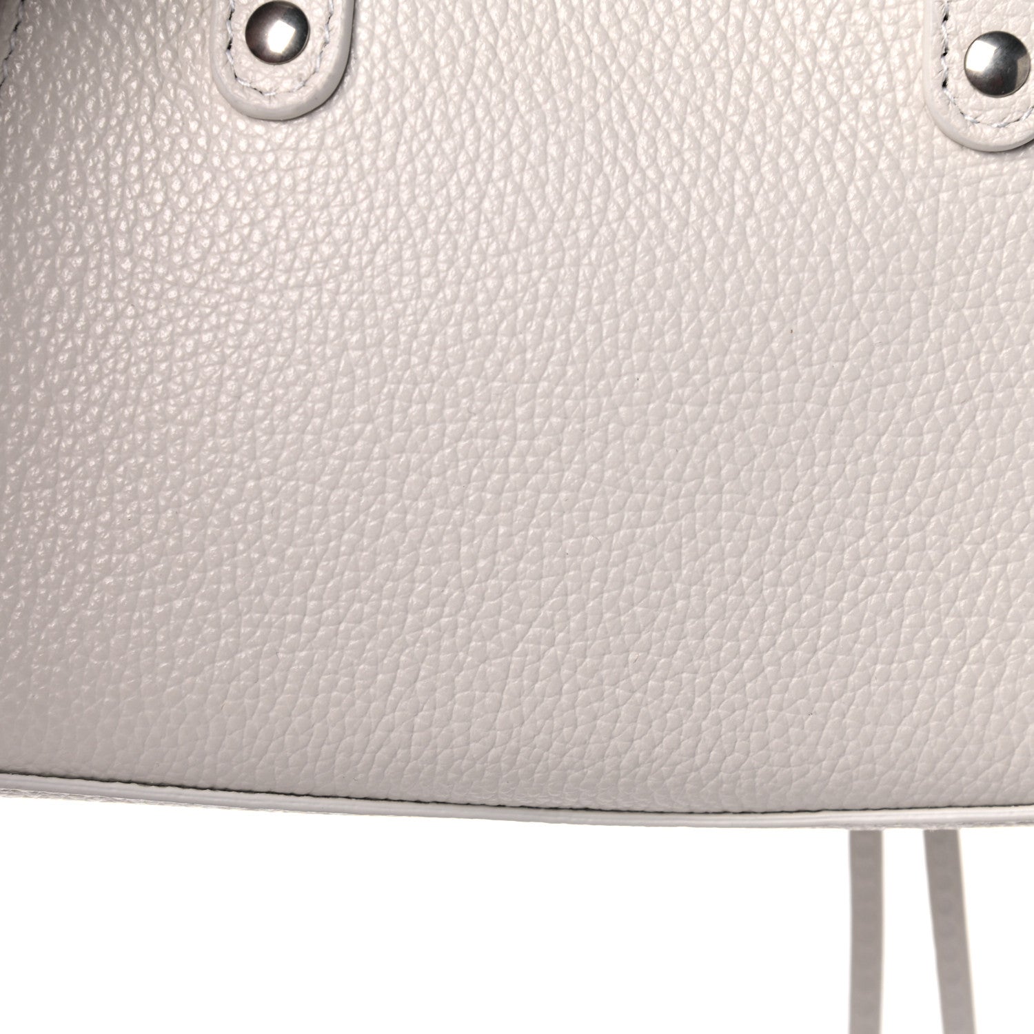Balenciaga Grained Calfskin Neo Classic Silver Hardware Nano City Crossbody Chalky White 9 of 9
