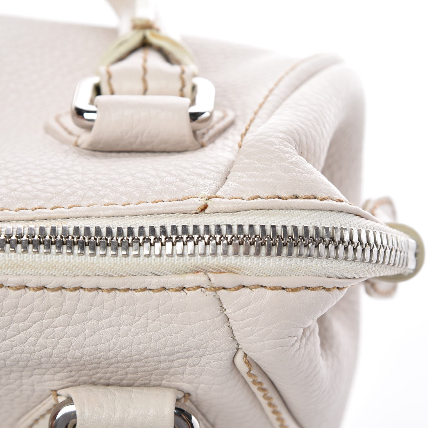 Chanel Calfskin Small Tassel Bowler White 10 of 16