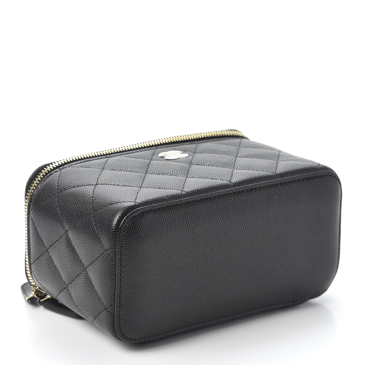 Chanel Caviar Quilted Small Vanity Case With Chain Black 3 of 10