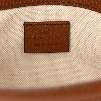 Gucci New Denim GG Monogram Dollar Calfskin Web Mini Horsebit 1955 Shoulder Bag Blue Tea Cuir Epilog 7 of 10