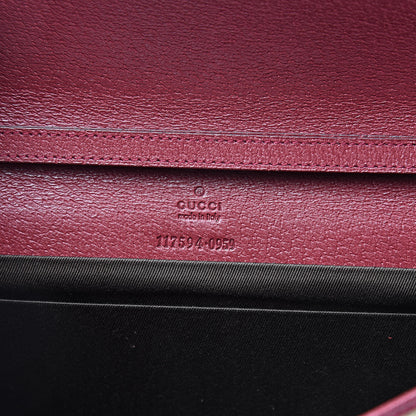 Gucci Monogram Bamboo Bar Clutch Red 6 of 10
