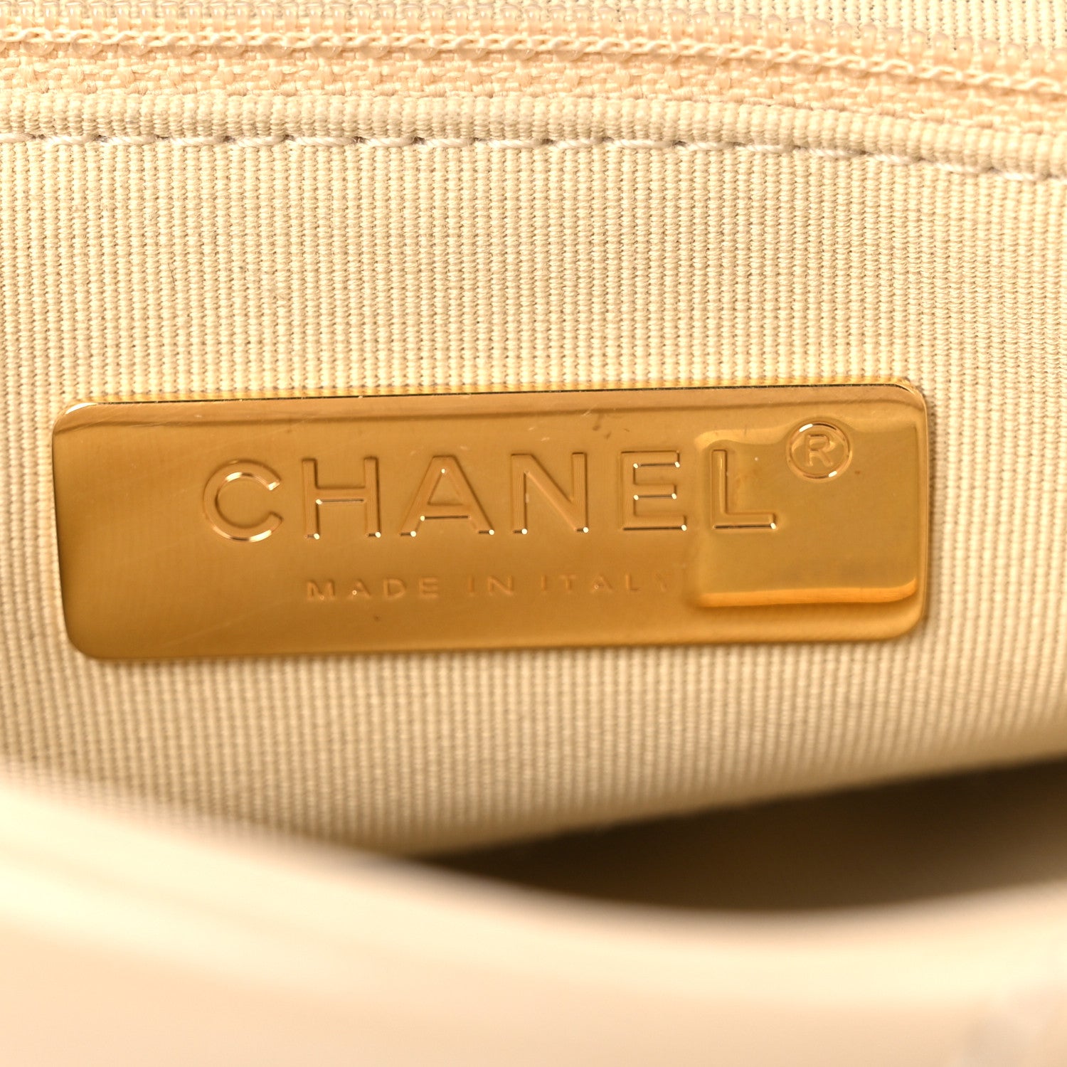 Chanel Lambskin Quilted Large Chanel 19 Flap Beige 5 of 13